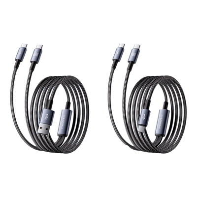 品胜100w超级快充二合一数据线