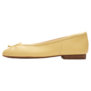 Clarks其乐Fawna Lily女鞋春季蝴蝶结仙女风银色芭蕾舞平底单鞋