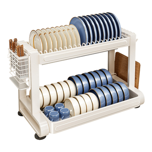 厨房碗架不锈钢置物架放碗筷餐具台面收纳盒碗碟碗盘沥水架收纳架