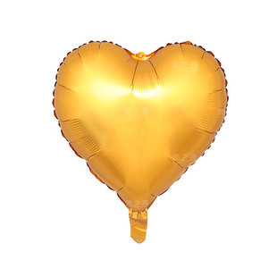18寸雾面金属色爱心气球心形铝膜铝箔气球婚礼布置生日派对