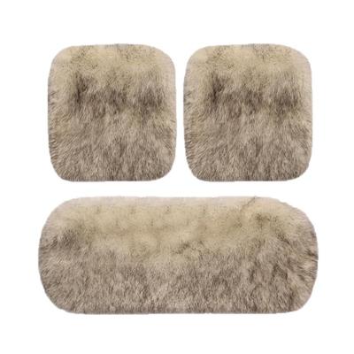 汽车坐垫冬季毛绒保暖加厚后排