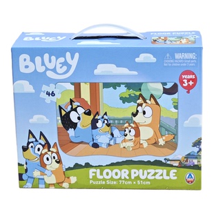 出口美国 迪家原装超大地板拼图 46PCS 益智玩具布鲁伊公主蜘蛛侠