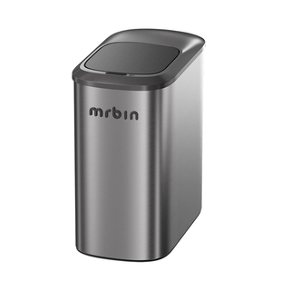 麦桶桶智能感应垃圾桶家用卫生间厕所专用意式极简窄缝带盖电动桶