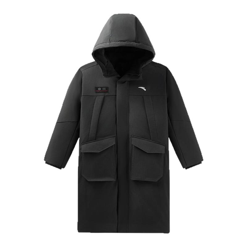 安踏冬季男大童户外运动长羽绒服