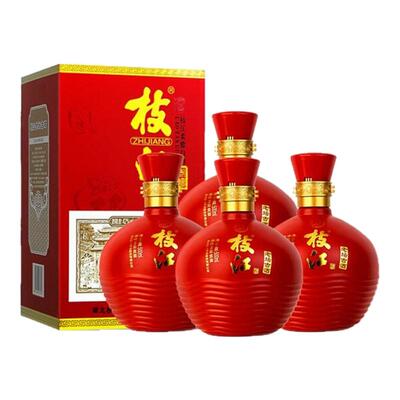 枝江老坛古酒500ml*4瓶柔雅浓香风味纯粮食送礼白酒礼盒装送礼
