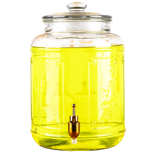 厨房玻璃油瓶家用密封防漏油壶大号大容量储油罐缸花生食用装油桶