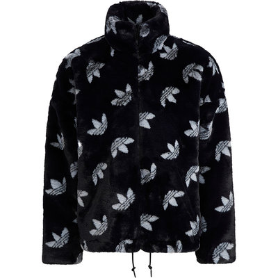 阿迪达斯情侣款人造毛皮夹克外套