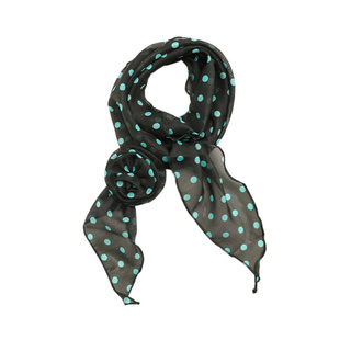 韩系高级感薄款波点丝巾女小众设计感长条围巾配饰绑发飘带颈饰潮