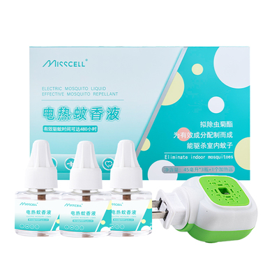 misscell电蚊香液补充装插电式驱蚊液无味室内成人家用防蚊补充