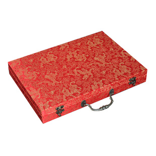 册页锦盒书画高温绫布礼盒字画毛笔字书法国画作品包装收纳盒收藏字画专用礼盒