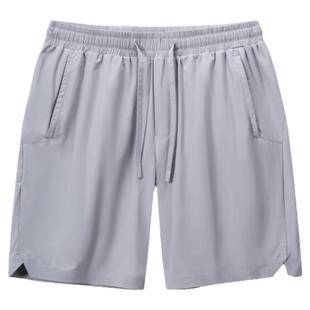 拇指白小衫弹力休闲运动短裤男士薄款凉感易打理中裤宽松五分裤子