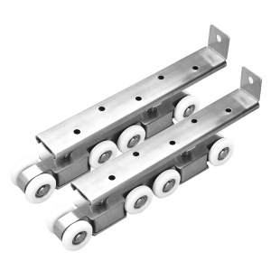 木门推拉门吊轨轨道全套移门隔断上导轨滑轮吊轮吊滑门铝框门配件