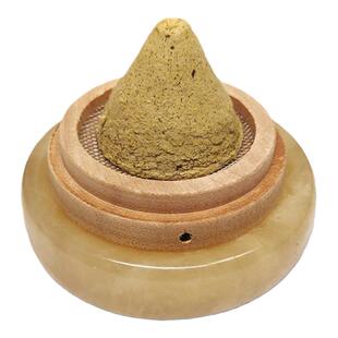 玉石垫玉托木托艾托肚脐灸艾绒柱艾塔坨姜药防烫葫芦艾灸罐工器具