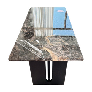 奢石餐桌贴膜防烫岩板大理石桌面微晶石台面家具耐高温透明保护膜