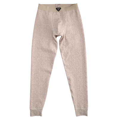 潮款纯色纹理男士保暖裤男款棉质防寒加绒打底裤男式宽松舒适衬裤