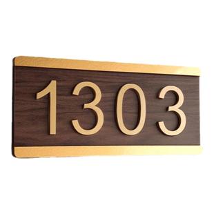 门牌定制门牌号码牌家用2026年新款门牌号出租房民宿房号牌亚克力创意数字门号牌宿舍住宅入户门装饰立体门贴