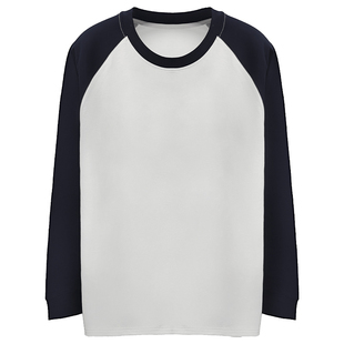 班尼路长袖t恤男2026春秋百搭纯棉打底衫内搭可外穿插肩袖上衣男J