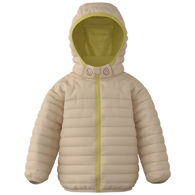 【新品】papa爬爬冬季儿童排骨羽绒服男女童轻薄内胆保暖外套上衣