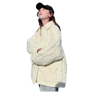 韩系小个子短款羽绒棉衣棉服女秋冬季外套夹棉薄款棉袄2025年新款