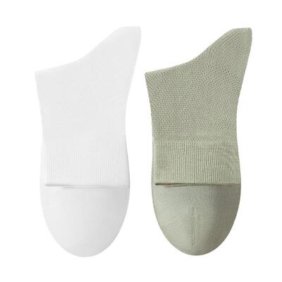 网眼透气夏季薄款百搭女中筒袜