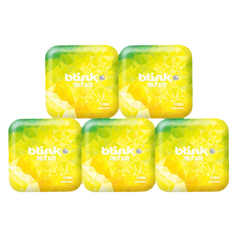 blink冰力克果粉薄荷糖柠檬味润喉糖含片糖无糖硬糖糖果零食盒装