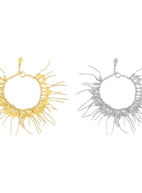 达弥穗系列单麦壳组合流苏手链