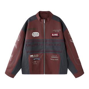 BJHG不计后果机能风复古夹克外套男款春季潮牌痞帅高级感机车服女
