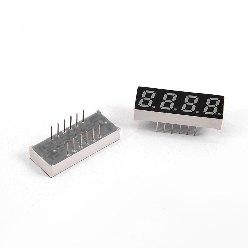 厂家直供0.32英寸4位显示模块数码插脚共LED黄绿光批阴阳数码管