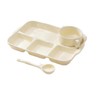 佩尔森高级感分格餐盘大人减肥专用陶瓷高颜值可爱儿童定量早餐盘