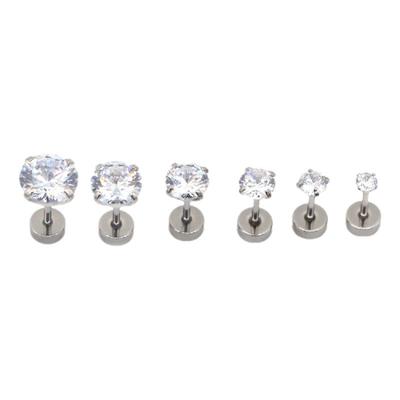 明星同款钛钢平底超闪钻螺丝拧扣