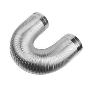 抽油烟机排烟管通用纯铝加厚排风管厨房家用伸缩式排气管金属管道