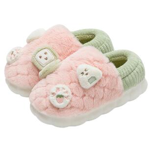 洁丽雅月子鞋秋冬包跟十月份产后孕妇室内家居毛绒防滑棉拖鞋女款