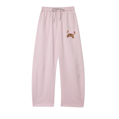 LALABOBO小熊针织弯刀裤