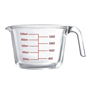 耐高温玻璃量杯带刻度家用食品级厨房带盖打蛋杯微波炉加热牛奶杯