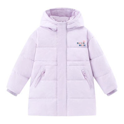 正品迪士尼童装女童加厚羽绒服儿童中长款防寒服2025冬装羽绒外套