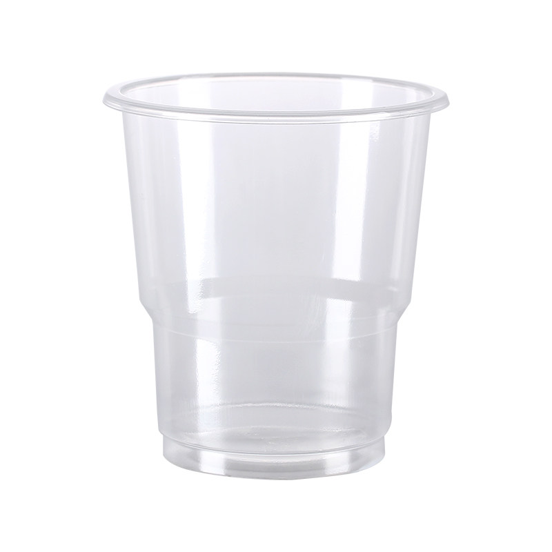 一次性杯子塑料杯透明杯水杯硬杯饮杯100只装加厚家用胶杯航空杯
