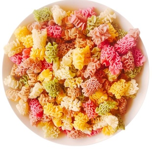 果蔬卷卷面无添加食盐贝壳蔬菜面蝴蝶面儿童辅食螺旋面营养早餐面