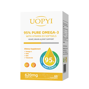 uopyi小金宝鱼油97%rTG型高纯度Omega-3欧米茄EPA软胶囊会员