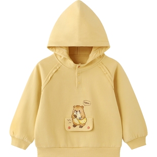 【商场同款】英氏儿童连帽卫衣春春秋男童长袖春季新款童装外套
