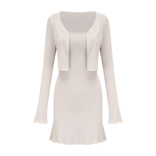 Go Girl Go 欧美风性感修身吊带连衣裙开衫两件套女显瘦包臀短裙