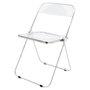 现货 意大利Anonima Castelli Plia折叠餐椅透明椅子户外网红正版