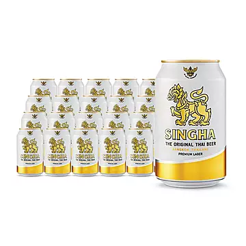泰国SINGHA伟狮拉格啤酒330ml*6听