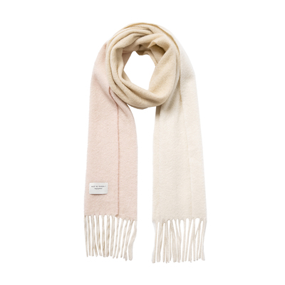 siggi渐变彩虹羊毛围巾冬季礼物