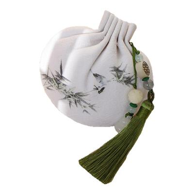 古风水墨香囊竹子荷花香包艾草包