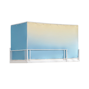 康亨正面单片遮光帘大学生宿舍蚊帐上铺下铺一体式寝室床帘围帘