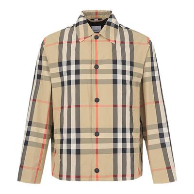 Burberry衬衫式夹克上衣外套