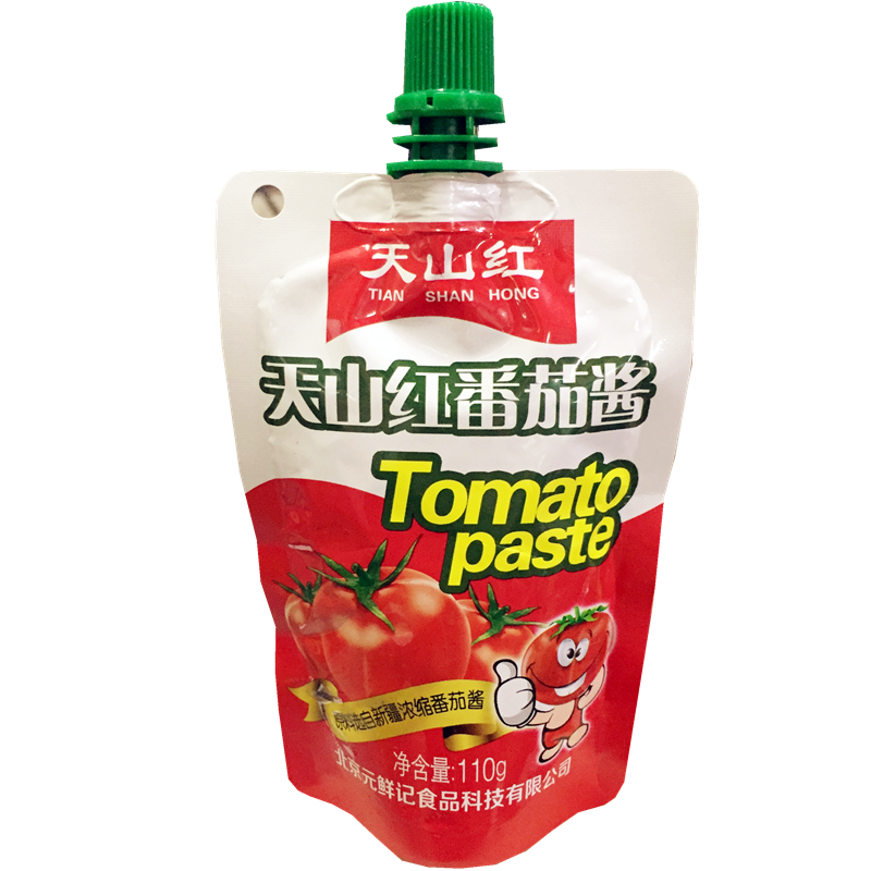 天山红番茄酱110g*6袋家用小包装挤挤袋炸薯条鸡翅番茄沙司蘸酱料
