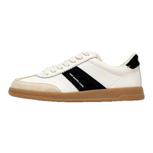 ept德训鞋板鞋黑白鞋牛皮经典运动休闲鞋低帮ins超火男女SANTOS