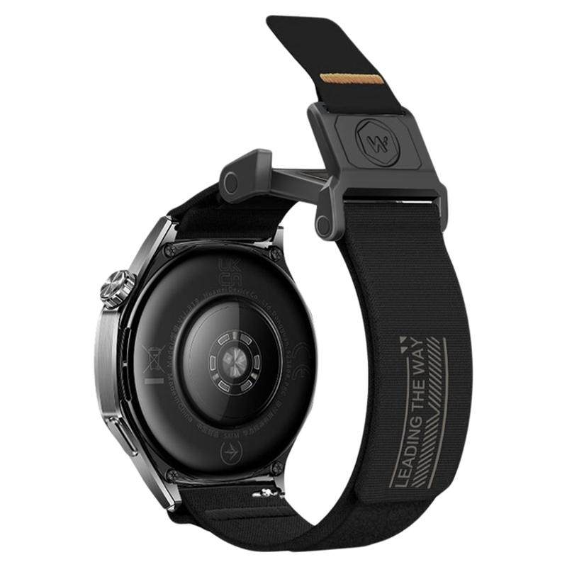 适用华为GT5/6pro手表带watch5十周年登山铠甲磁吸扣尼龙ultimate非凡大师2腕表带GT4运动智能4pro男runner2
