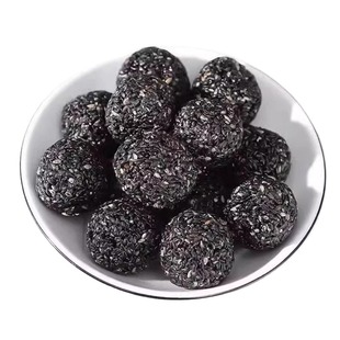 黑芝麻丸官方正品九蒸九晒养生熬夜生发即食无蔗糖纯芝麻丸零食球